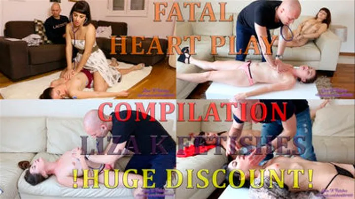 Liza K. Fetishes “Fatal heart play” compilation. Huge Discount!