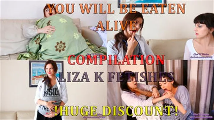 Liza K. Fetishes “You will be eating alive!” compilation. POV! Huge discount!