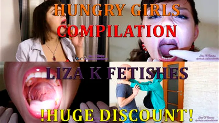 Liza K. Fetishes “Hungry girls” compilation. They just can't stop eating! Discount