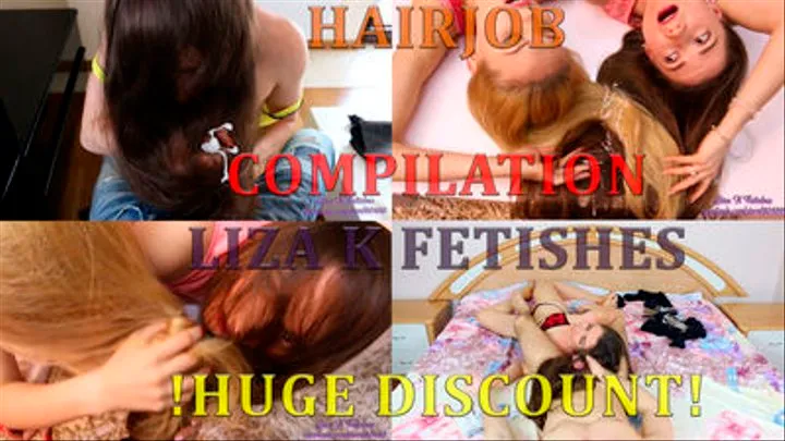 Liza K. Fetishes “Hair job” compilation. Huge discount!