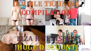 Liza K. Fetishes "Double training” compilation. Huge Discount!