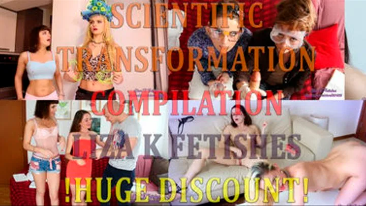 Liza K. Fetishes "Scientific transformations" compilation. POV. Huge Discount!