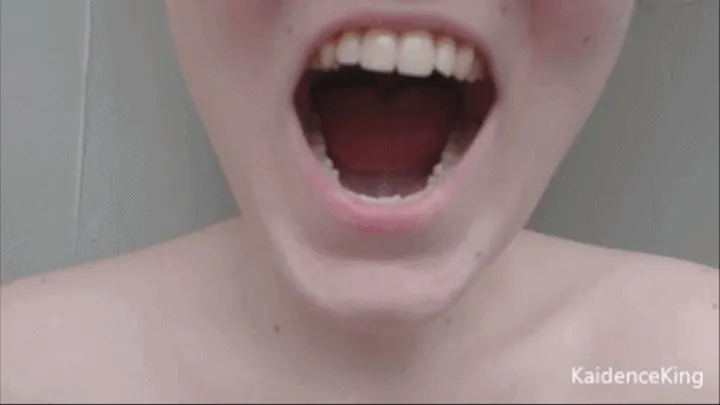 Brushing my teeth closeup