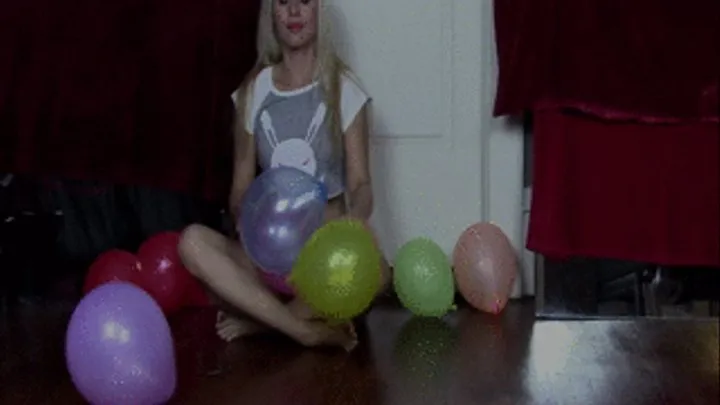 Spitting On Balloons in My Cute Bunny Top