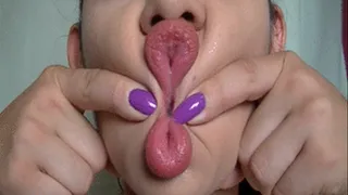 Pushing Lips Together
