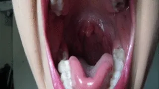Inside mouth into Throat