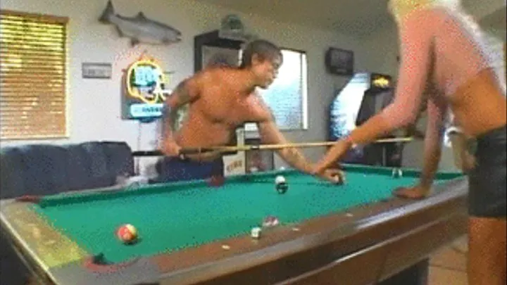 Fucking astonishing milf over billiard table