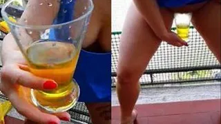 Pissing On The Balcony