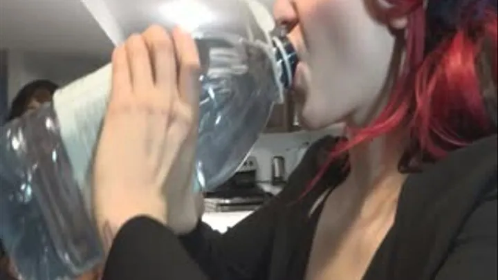 Alena Excessive Drinking Gulping Noises 5 Different Mic Experiments[ ]