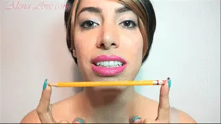 Alena Pencil Chewing