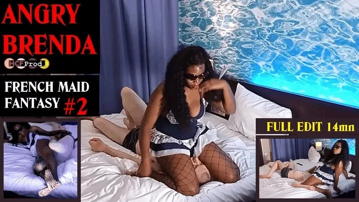 EBONY FRENCH MAID returns for FACE SITTING, HEADSCISSORS and SMOTHER (full)