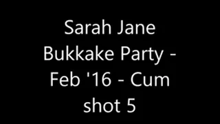 Sarah Jane's Bukkake Party 5th Cum shot