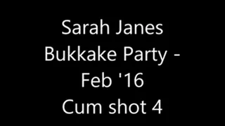 Sarah Jane's Bukkake Party 4th Cum shot