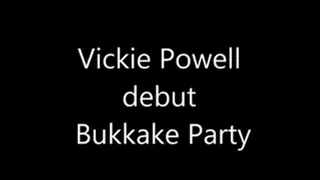 Vickie Powell Debut Bukkake Party