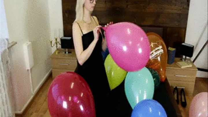 ***excellent*** emily showing you her different balloon poppings