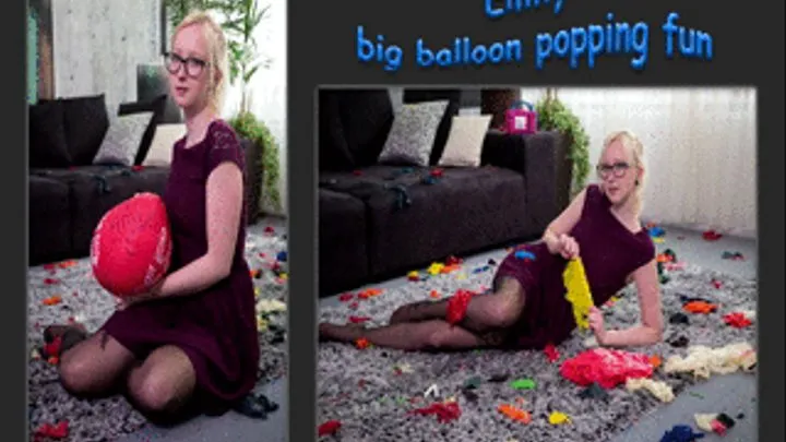 Emily- big balloon popping fun