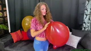 nailpopping balloons in her first clip