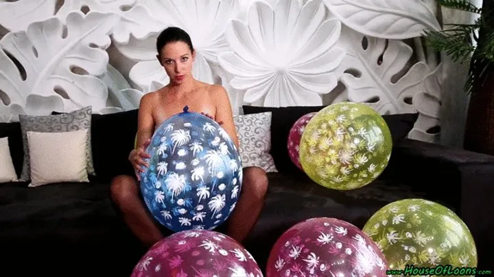 topless squeezing and nailpopping thai balloons