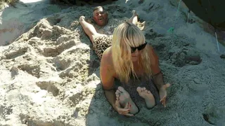 Tickling fun on the beach FHD