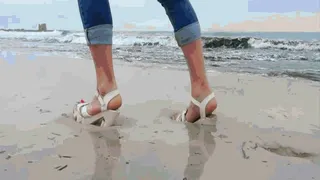Walk to the sea in heels