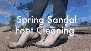 Spring Sandal Foot Cleaning ( )