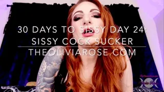 30 Days To Sissy Day 24: Sissy Cock Sucker