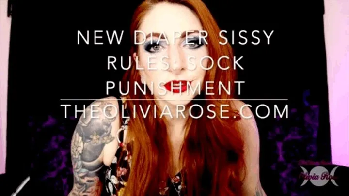 New Diaper Sissy Rules: Sock Punishment ( )