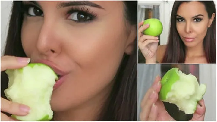 Kissing, Sucking on and Biting a Green Apple ~ Sweet Maria