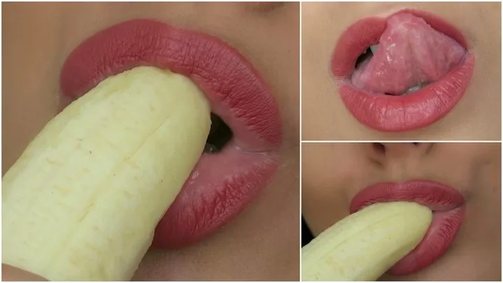 Rubbing Lips on a Banana [Request]