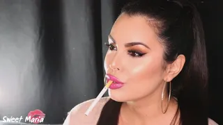 Pink lips & smoke tricks ~ Sweet Maria