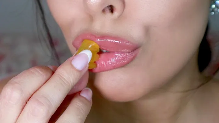 Swallowing gummy bears ~ Sweet Maria