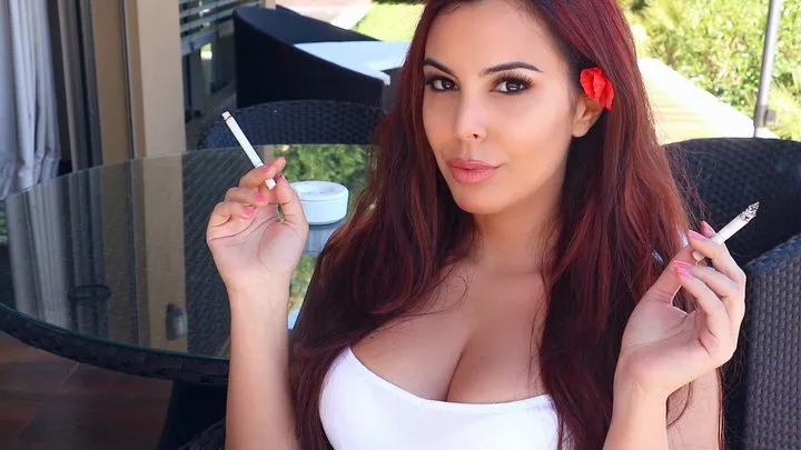 Chain smoking outdoors! ~ Sweet Maria