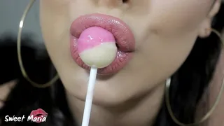 Messy lollipop sucking ~ Sweet Maria