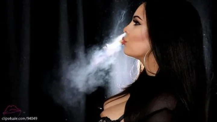 Nose exhales, dangling and residual smoke ~ Sweet Maria