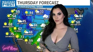 Weather girl has a hiccup fit on live tv ~ Sweet Maria
