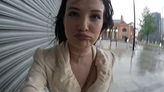 In the rain