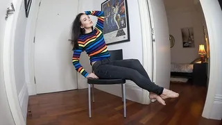 Black Jeans on the chair