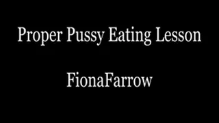 Proper Pussy Eating Lesson