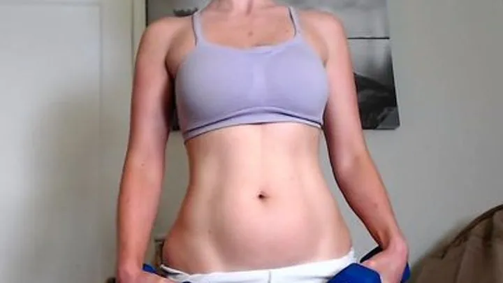 Candid No-Makeup Camel Toe Workout