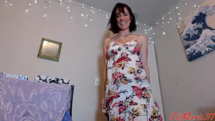 Summer Dress Panty Try On and Cum