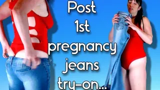 Post Preggo Jeans Try On