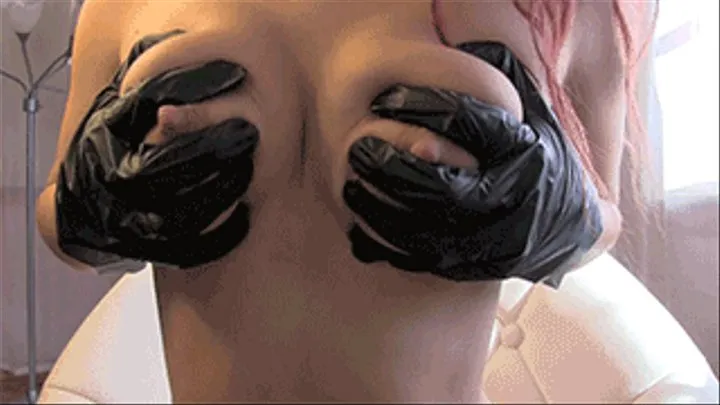 Glove Titty Squeezing