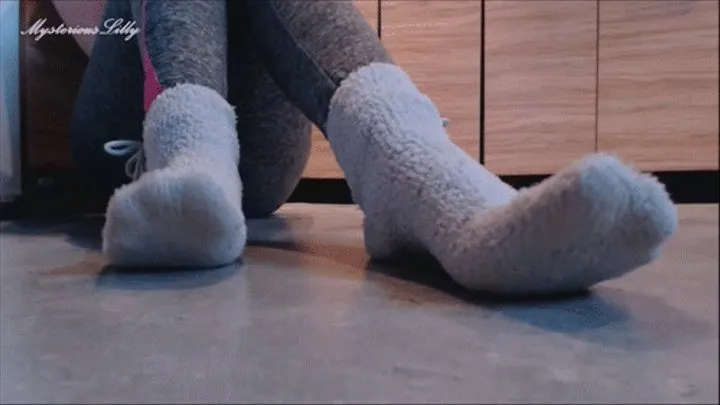 Big feet and warm, thick socks