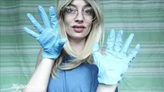 Blue gloves tease