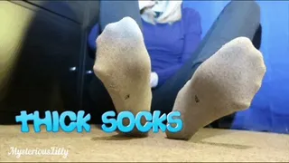 Thick grey socks