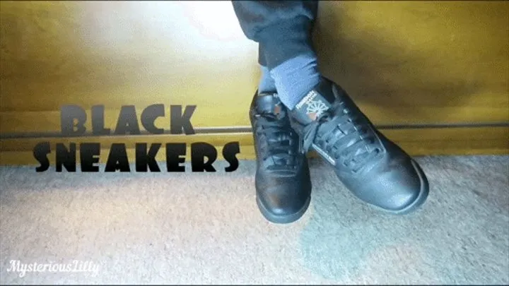 Black sneakers