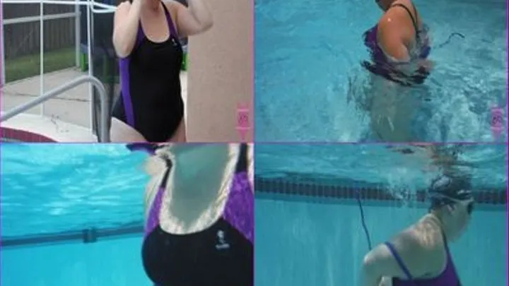 Jess swimmer underwater rope bondage
