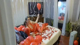 Romantic Valentine's Day Gagging, Crying Blowjob with Pigtails and Glasses