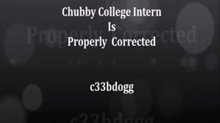 Chubby College Intern is Used as a Toilet