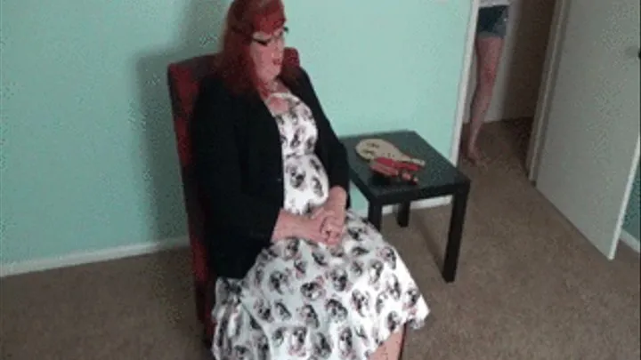 A hard hair brush spanking